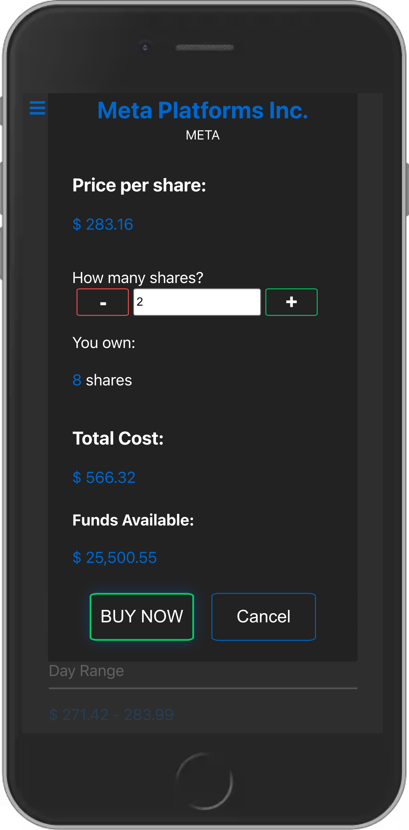 SimuStock screenshot 3
