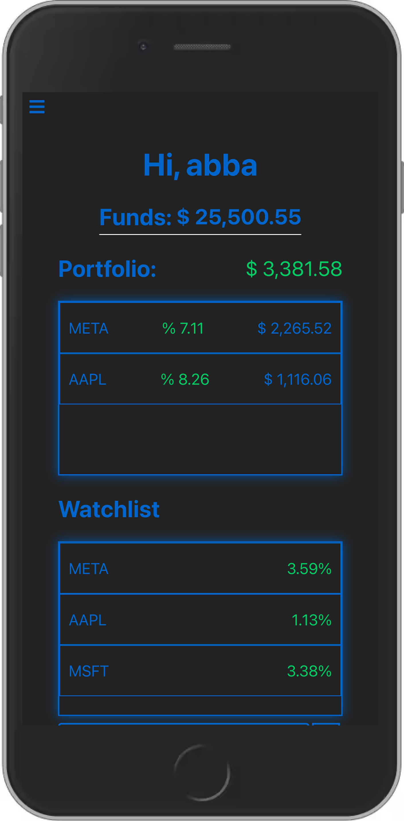 SimuStock screenshot 1